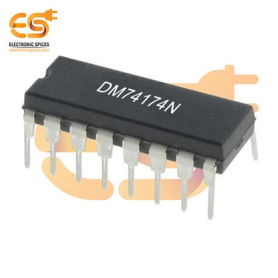 DM74174N Flip Flop 1-Element D-Type Logic IC 6-Bit Positive Edge 16-PDIP